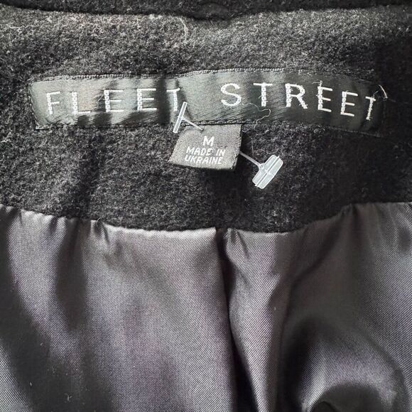 VTG Y2K Cozy Wool Faux Fur Trim Coat Size M - Picture 6 of 7